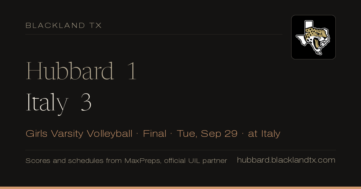 Hubbard 1, Italy 3